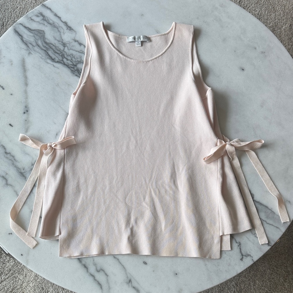 Forever New Light Pink Tank Top with Side Bows